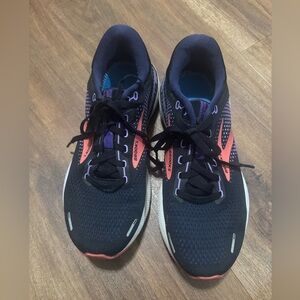 Brooks Women’s Adrenaline 22 Black and Coral Athletic Shoes